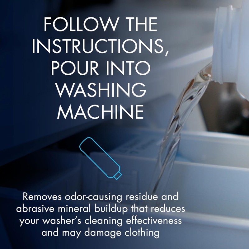 Glisten Washing Machine Cleaner, Helps Remove Odor, Buildup, and Limescale,