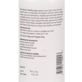 Doc Roy's Healthy Eyes - Vision and Eye Health Support for Dogs - 100 ct Chews