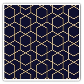 2 x 10cm Square Vinyl Stickers - Abstract Geometric Pattern Decals 2361