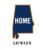 Alabama Blue Orange Home State Pride Window Decal Sticker  NRA NWTF