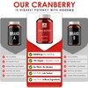 Earth BOTANIC Organic Cranberry Capsules 40,000mg High Strength | 150