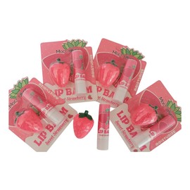 Balsamo Labio Fresa Kawai Mayoreo 5 Set Hidratacion Profunda