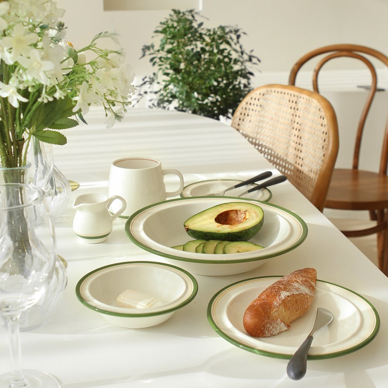 Syracuse Maple Cozy Green Pasta Bowl 23cm 1p / 시라쿠스