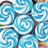 Blue & White Swirl Lollipops – 40 Pack Individually Wrapped