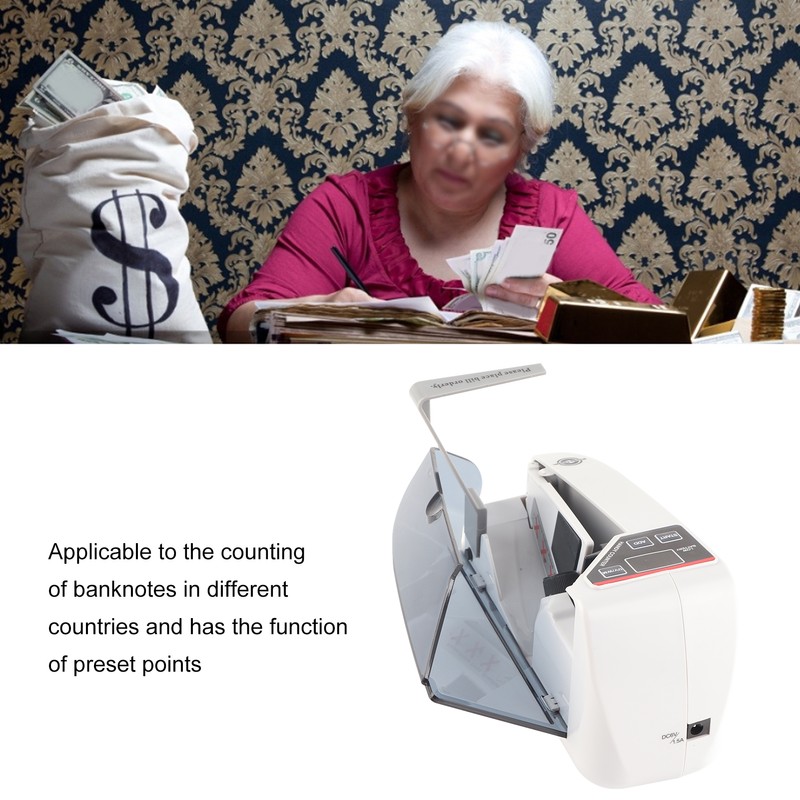 Currency Counter Portable Handheld Mini Small WearResisting Cash Counting Machine