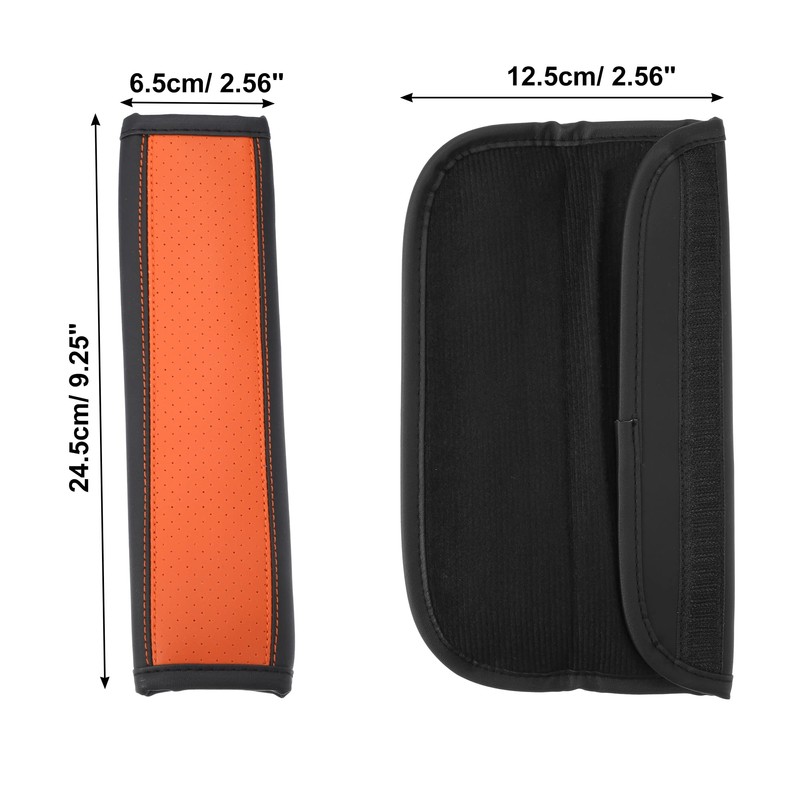 X AUTOHAUX 2pcs Car Seat Belt Cover Neck Mat Faux