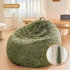 XeGe Faux Fur Comfy Bean Bag Cover, Fluffy Stuffed Animal