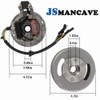 JSMANCAVE Magneto Flywheel Ignition Stator Assembly Kit Fits for 50cc