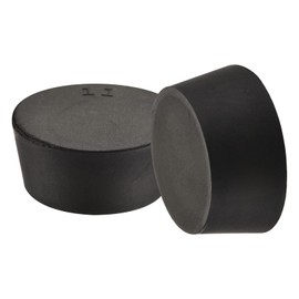 sourcing map Pack of 5 Tapered Rubber Caps 48 mm to 56 mm for Laboratory Home Black