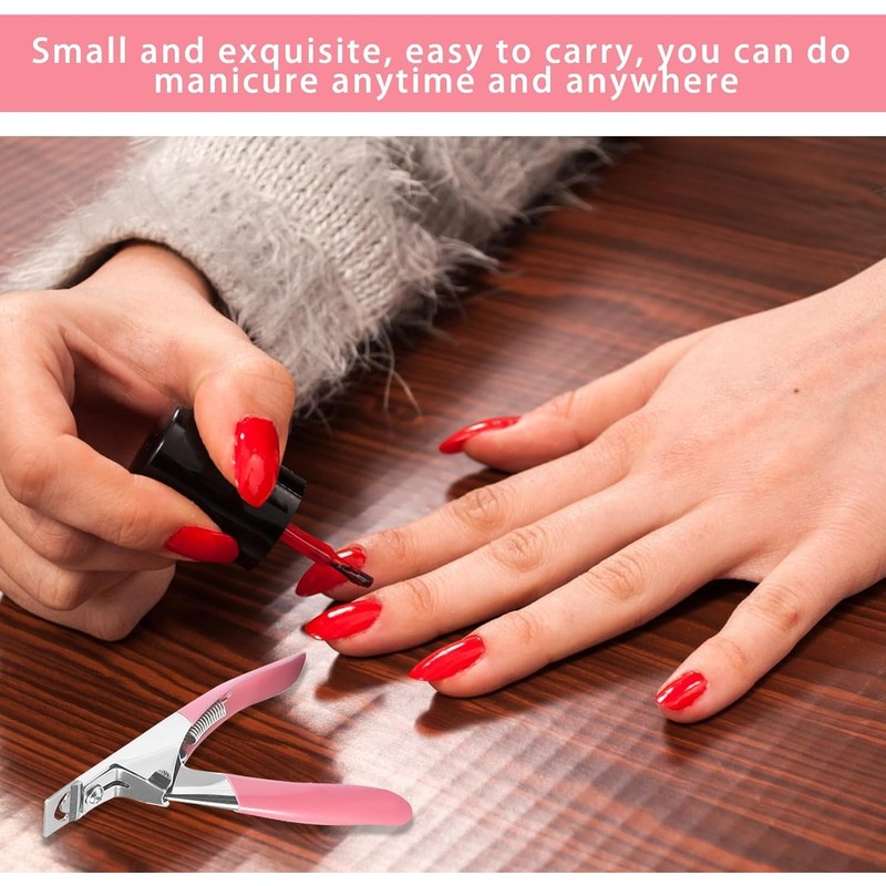 Acrylic Nail Clippers, Rustproof Nail Clippers for Acrylic Nails, Stainless