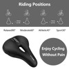 omitium Bicycle Saddle, Memory Foam Padded Bicycle Seat, Breathable Hollow