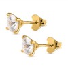 TJC Moissanite Stud Earrings for Women with Push Back in