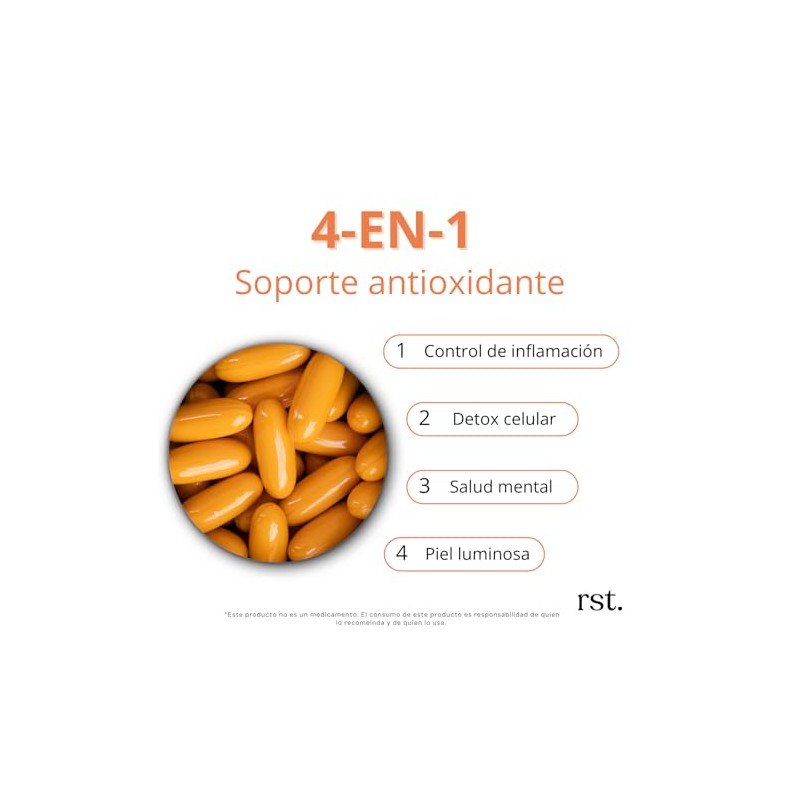 RESET WELLNESS OMEGA GLUTATHIONE Omega 3 (EPA DHA), Glutatión y