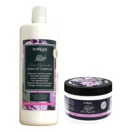 Baba De Caracol Crema 1lt. Y Crema 350grs. Set Florigan                                                                                               
