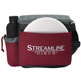 Streamline Discs Cell Disc Golf Starter Bag (Burgundy/Black)