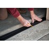 G-Floor 20' Vinyl Garage Threshold in Midnight Black Color for
