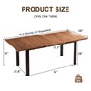 Einhomn Extendable Dining Table for 4-6, 63" Modern Kitchen Table,