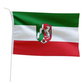 Marineo Guest Country Flag Boat Flag Guest Flag for Boat or Motorcycle – 20 x 30 cm, NRW North Rhine-Westphalia