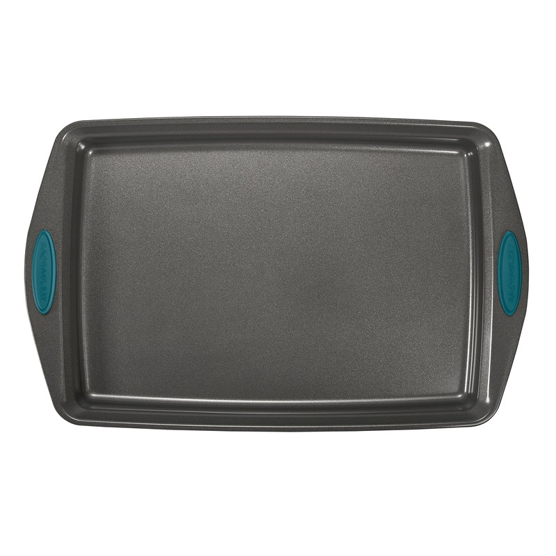 Rachael Ray Bakeware Nonstick Cookie Pan Set, 3-Piece, Gray with