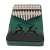Finger Thumb Piano 17 Keys Exquisite Engraved Pattern Wood Kalimba