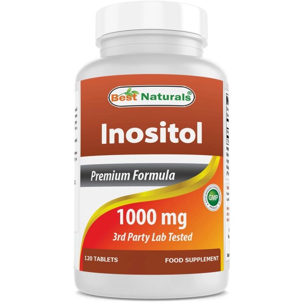 Best Naturals 120 Count Inositol 1000 Mg B Complex Supplement