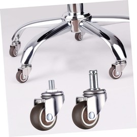 Operitacx Sturdy Rubber Office Chair Casters 4 Pack Swivel Universal Wheel Caster for Furniture