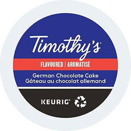 Timothy's World Coffee, German Chocolate Cake, K-Cup Portion Pack for Keurig K-Cup Brewers 24-Count (Pack of 2)