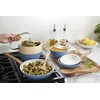 GoodCook 10-Piece Healthy Ceramic Titanium-Infused Cookware Set, Light Blue –