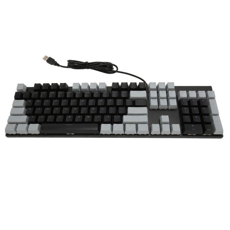 Full Size Mechanical Keyboard 104 Keys USB Wired Gaming Keyboard