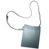 Blue SINCERE MP1 Smartphone Pouch, Genuine Leather, Cross-body Vertical Bag,