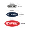 Signs ByLITA Oval Pick Up Here Sign (Black) - Medium