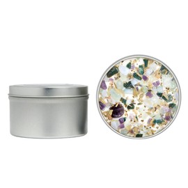 Pisces Zodiac Candle (Feb. 19 - Mar. 20) -Soy Candle - All Natural Aromatherapy Candle - Pisces Horoscope Candle - Crystal Candles - 8 oz Tin