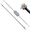 com-four® 10-piece set of rubber straps with reflective strips -