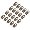 Walfront 20 Pcs/Lot Boot Hooks Lace Fittings with Rivets Camp
