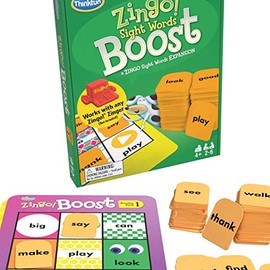 Think Fun Zingo! Sight Words Boost - Juego de cerebro atractivo | Creador de vocabulario expansivo | Estimula la memoria y la concentración | para niñ