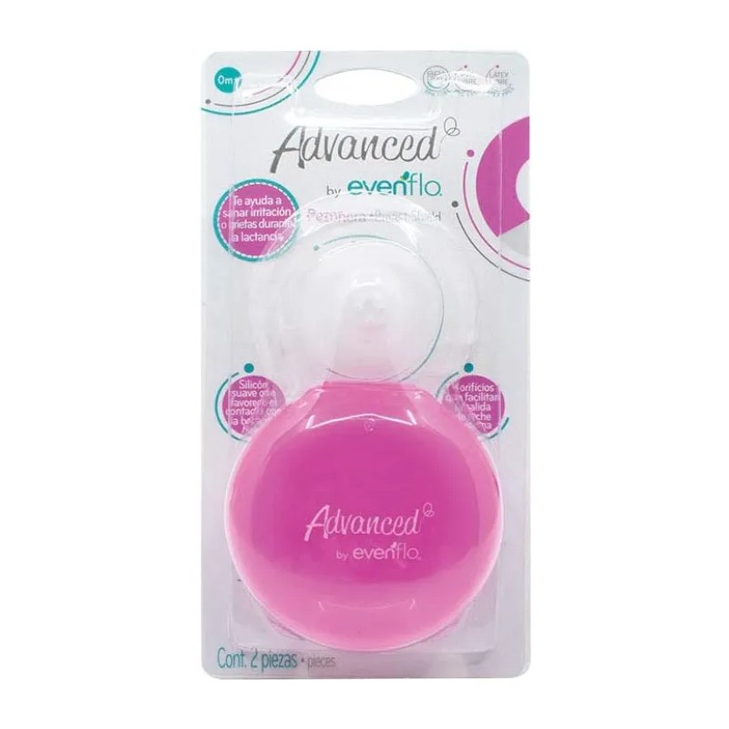 Evenflo Pezonera Advanced Silicón 2 Pzas C/estuche Breast Unitalla