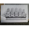 Unbranded Preussen sailing ship 5 master line drawings