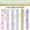 GORGECRAFT 27m 6 Rolls Easter Ribbon Set Pastel Easter Grosgrain