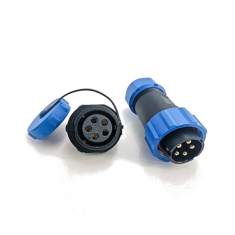 Elecbee Connector Plug Aviation Plug SP21 5 Pin Straight Aviation