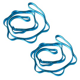 CAPARK 53 Inches Nylon Daisy Chains Rope Climbing Lanyard Straps Looped Strong Slings 23 kN Aerial Yoga Webbing