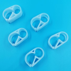 Plastic Tubing Clamps Tube Clamp 0.196-0.314 Inch Tube Laboratory Pinch Valve Flow Control Hose Clamp 5pc Pack White