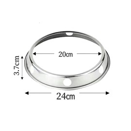 Weikap Reversible Wok Ring 8.25"/10.75" Heavy Duty Non-Slip Stove Burner Stabilizer for Gas Cookware