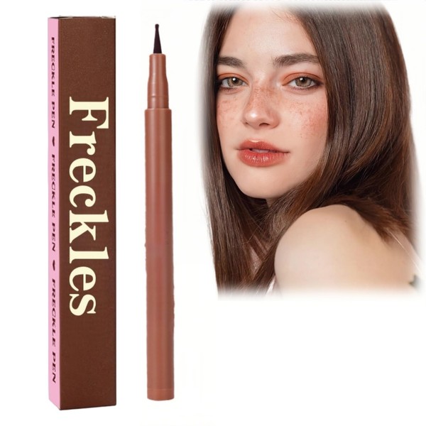 Freckle Pen,Waterproof Freckle Pen,Natural Lifelike F-reckle Makeup P-en,Water Resistant Faux