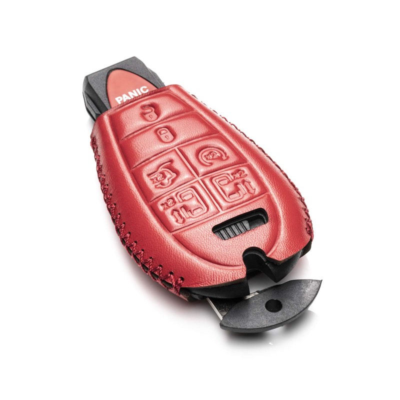 Vitodeco Genuine Leather Smart Key Fob Case Cover Protector with