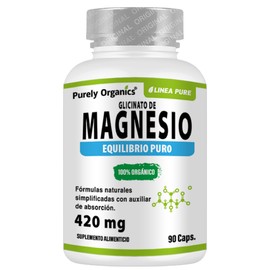 MAGNESIO GLICINATO 90 CAPS PURELY ORGANICS