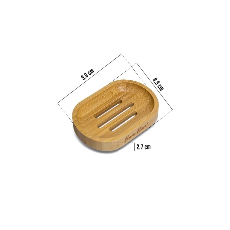Pack Jabonera Ecológica De Bambú 2 Piezas Bam Boo! Lifestyle