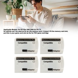 for PS Vita Memory Card Adapter, 4Pcs Adapter for PS Vita 1000 2000 for PS TV, Plug and Play