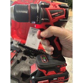 INSPIRITECH 20V Brushless Cordless Drill, Battery Power drill with 2 BATTERIES