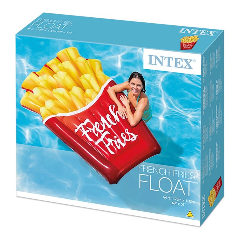 Intex French Fries Giant Inflatable Mattress Lilo 175cm x 132cm.
