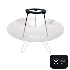 TOKYO TAKIBI TIME Bonfire Stand, Trivet, Fire Disc Compatible, Includes Storage Pouch, For Bonfire Cookers, Kettle, Mestin, Skillet, Hot Sand Maker, Coleman Bonfire Stand, Compact, Lightweight, Solo,